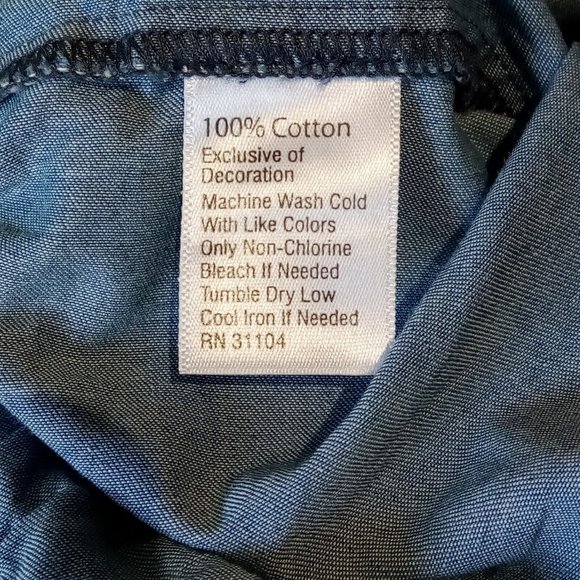 Crown & Ivy Kids Girls Denim Romper sz 10 or 12 Lightweight Embroidered detail - Picture 12 of 12